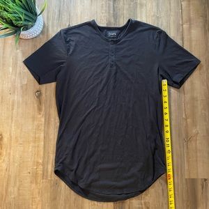 Cuts Elongated Henley black Large